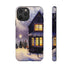 Glowing Homes in the Snow with Christmas Decorations - Impact Resistant Phone Case iPhone 11 Pro Matte